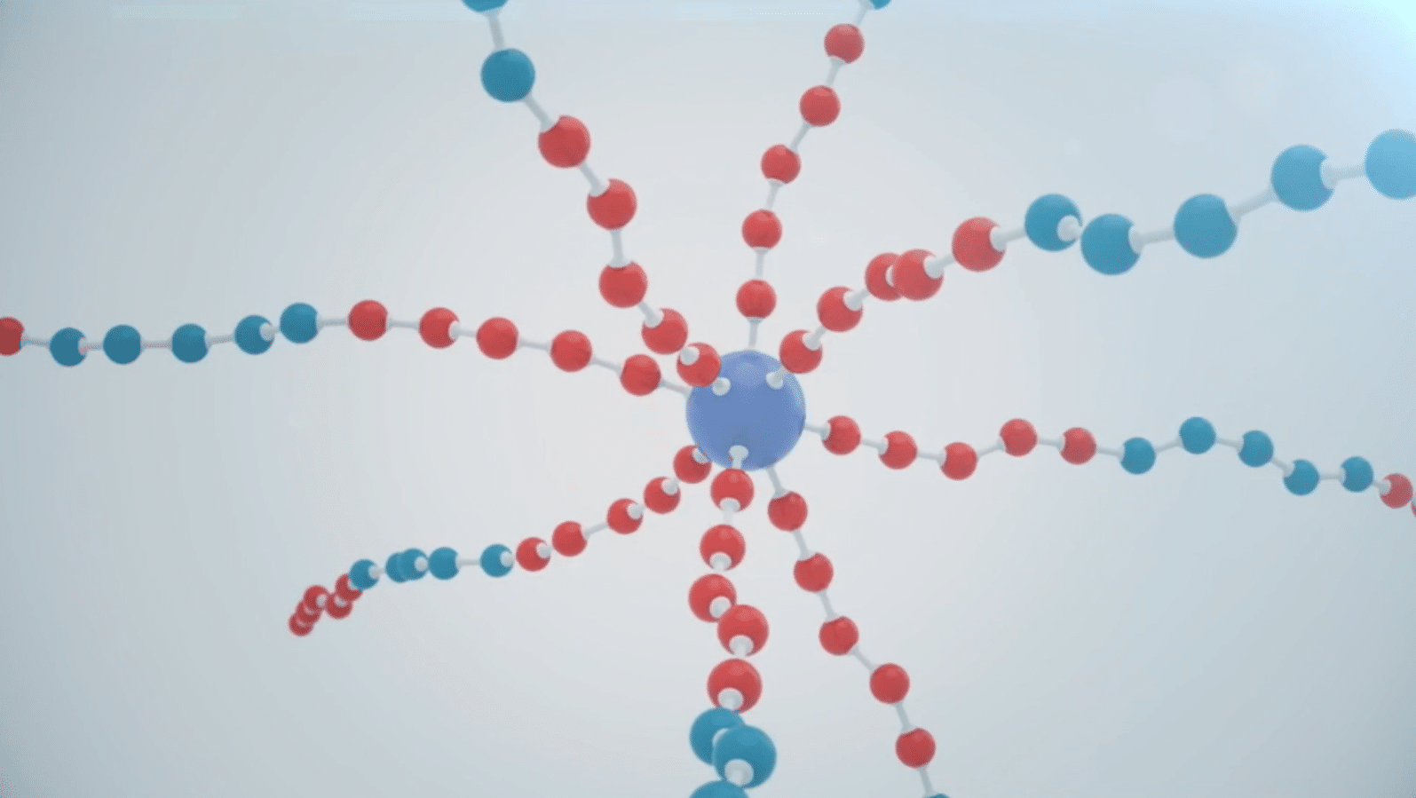 3D multi-branch molecuul met zes tot acht actieve vertakkingen